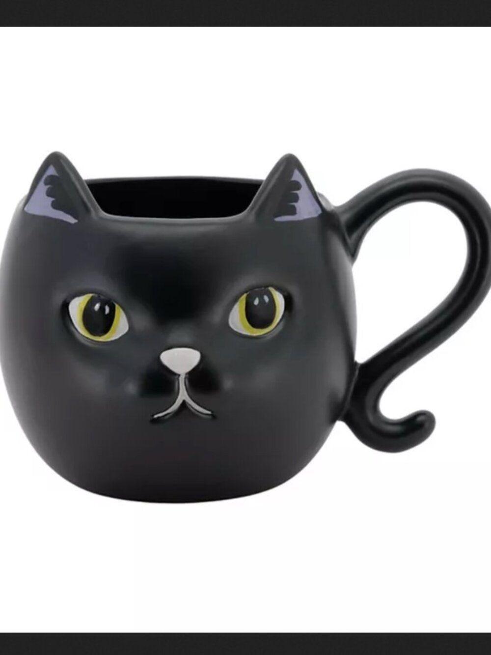 Black cat face Halloween mug from Celebrate Together™